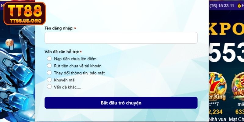 Liên hệ TT88 khi gặp khó khăn, trục trặc trong quá trình cá cược